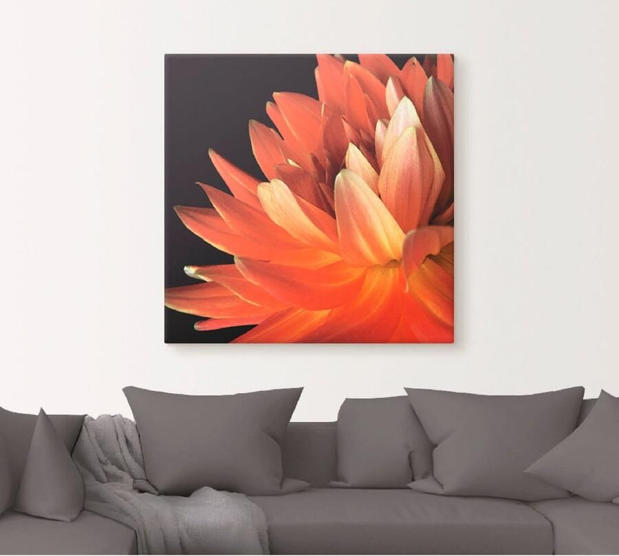 Artland Artprint op linnen Rode dahlia - Foto 5