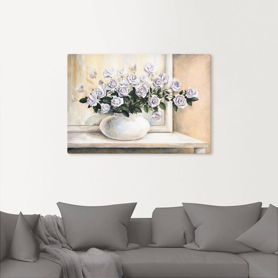 Artland Artprint op linnen Rozen op tafel II - Foto 2