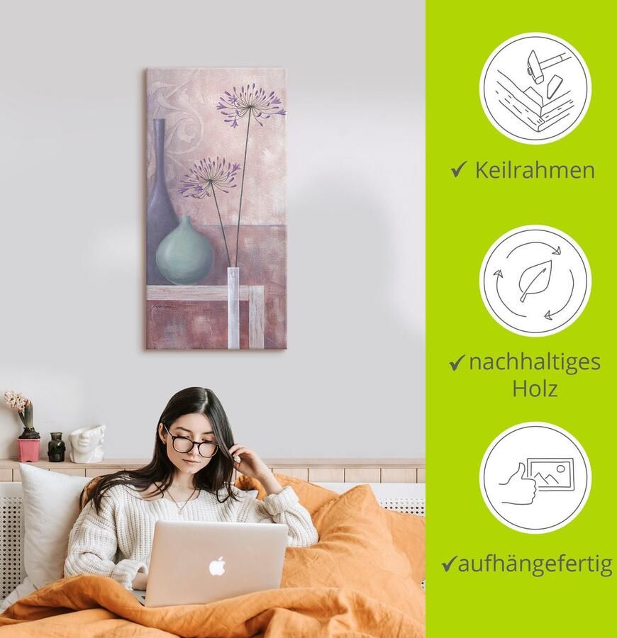 Artland Artprint op linnen Schaduw I gespannen op een spieraam - Foto 2