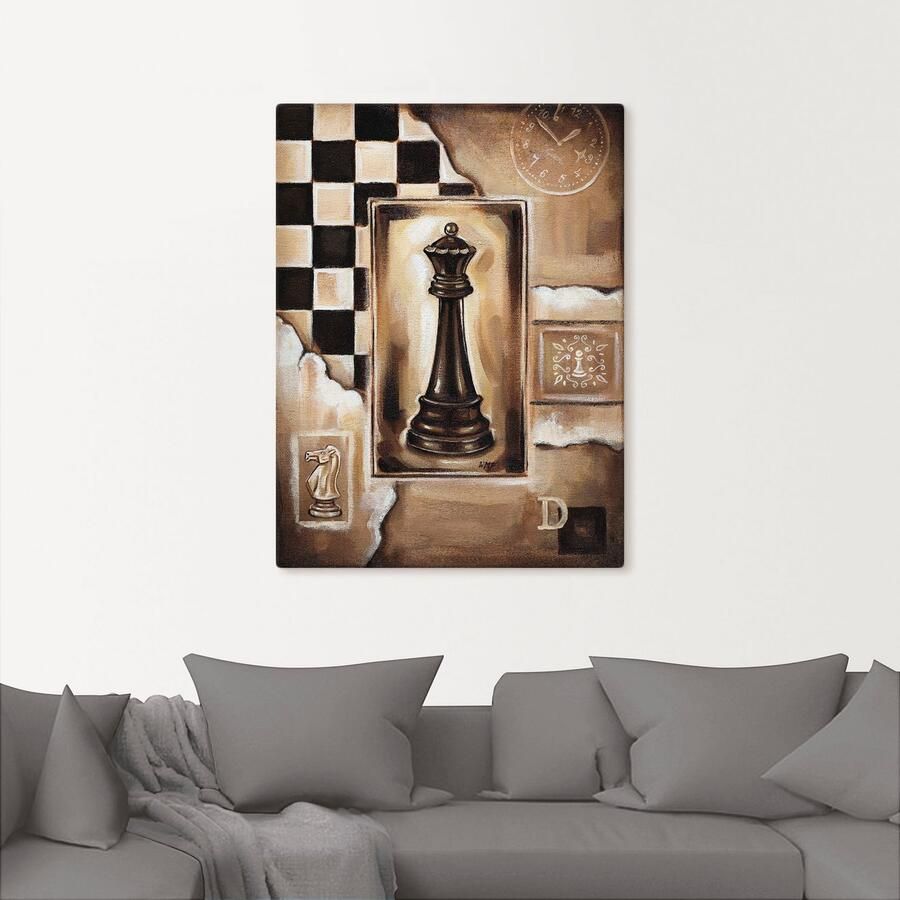 Artland Artprint op linnen Schaken koningin - Foto 2