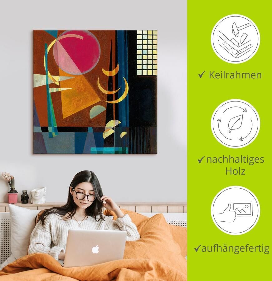 Artland Artprint op linnen Scherp-rustig. 1927 gespannen op een spieraam