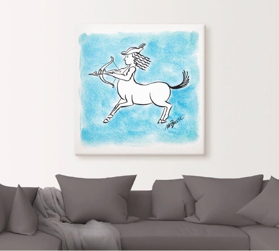 Artland Artprint op linnen Serie sterrenbeeld boogschutter - Foto 4