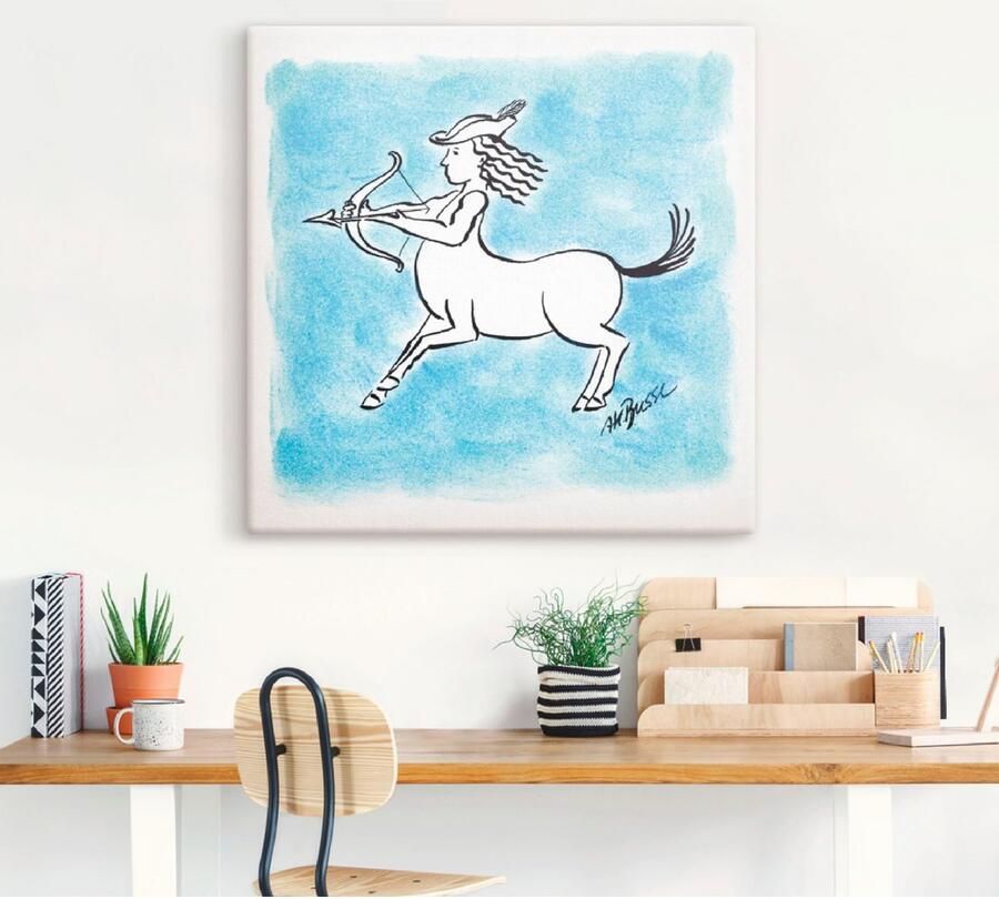 Artland Artprint op linnen Serie sterrenbeeld boogschutter - Foto 3