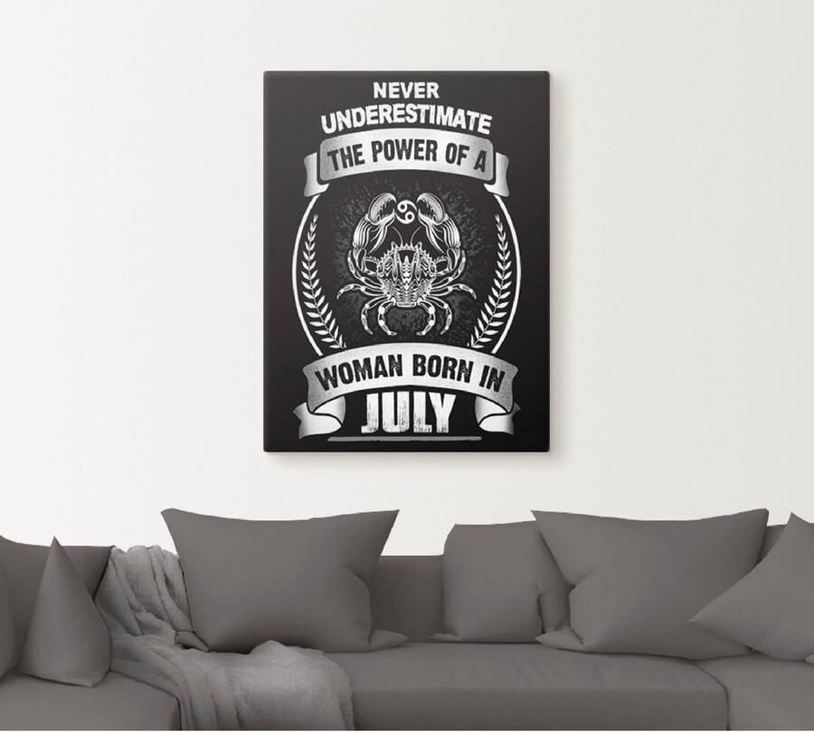 Artland Artprint op linnen Sterrenbeeld motto juli - Foto 5