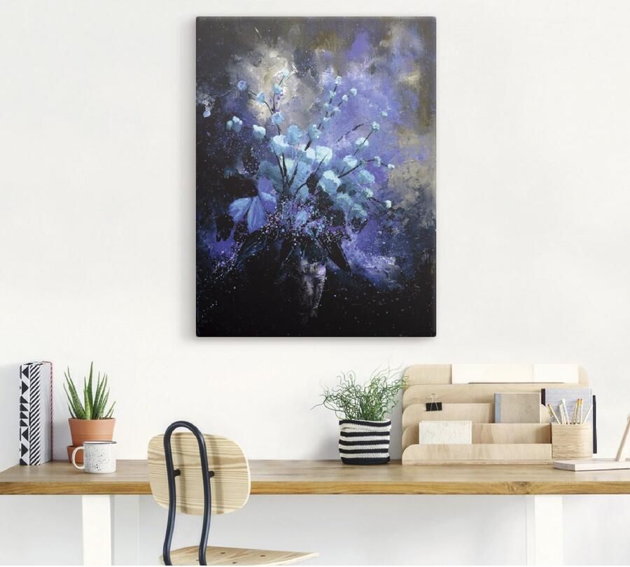 Artland Artprint op linnen Stilleven bloemen II gespannen op een spieraam - Foto 3