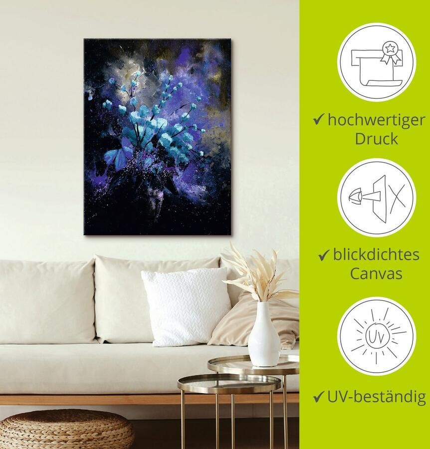 Artland Artprint op linnen Stilleven bloemen II gespannen op een spieraam - Foto 2