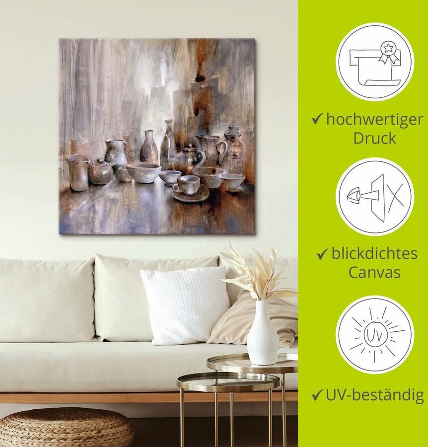 Artland Artprint op linnen Stilleven gespannen op een spieraam - Foto 2