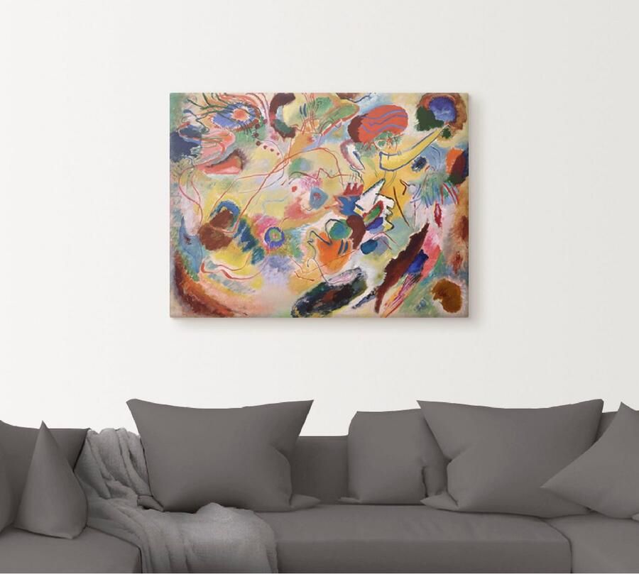 Artland Artprint op linnen Studie compositie VII gespannen op een spieraam - Foto 4