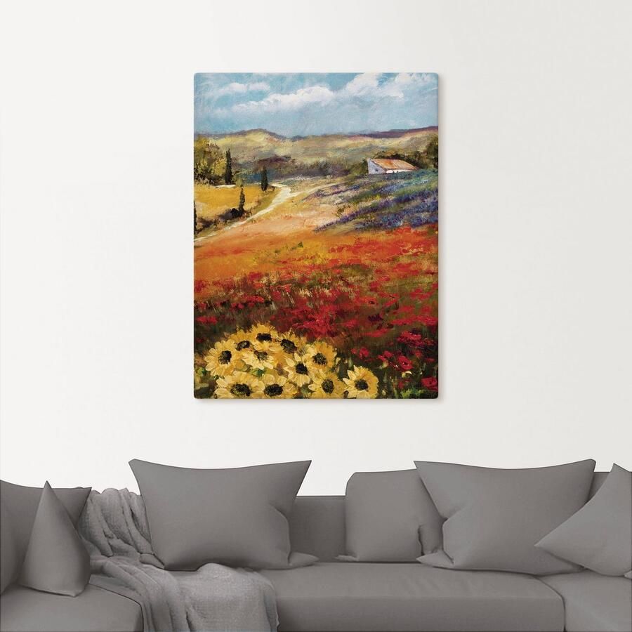Artland Artprint op linnen Toscane II gespannen op een spieraam