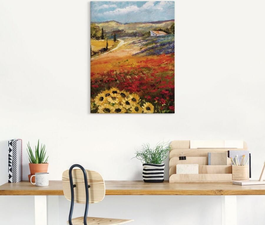 Artland Artprint op linnen Toscane II gespannen op een spieraam - Foto 4