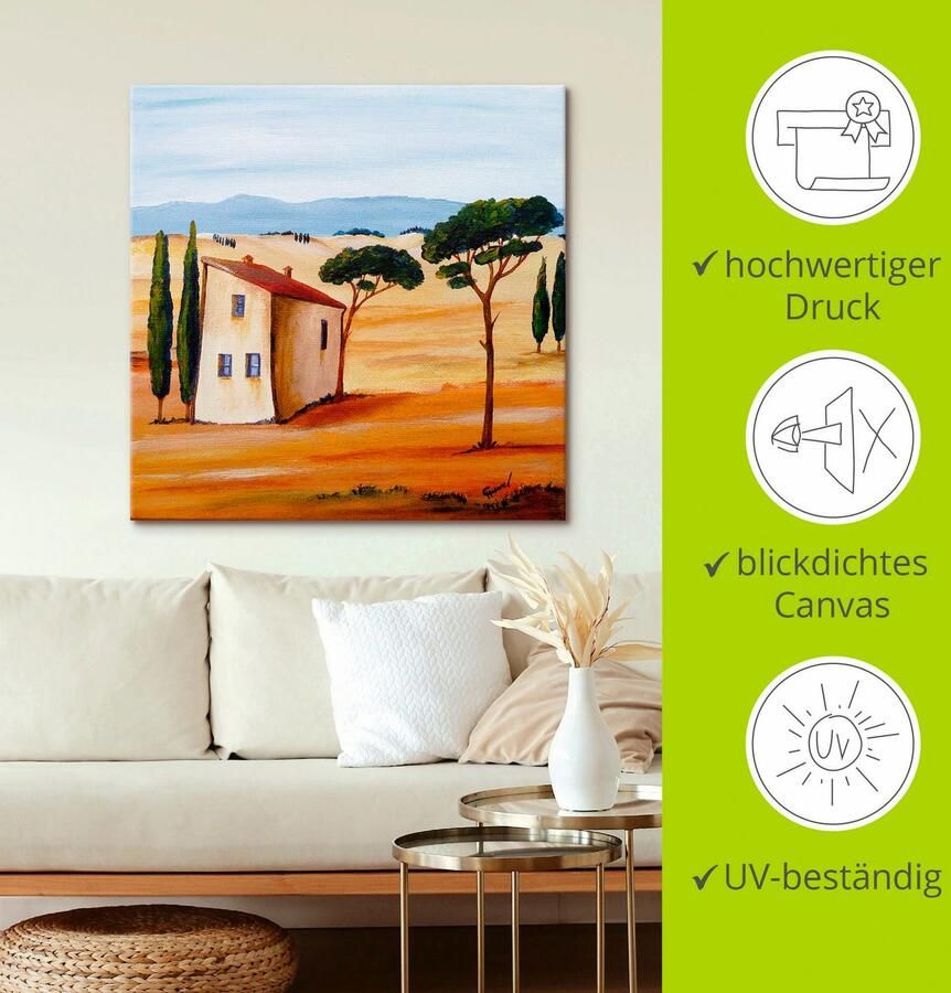 Artland Artprint op linnen Toscane Modern 2 gespannen op een spieraam - Foto 2