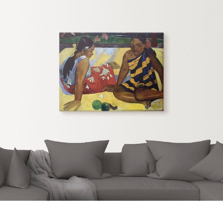 Artland Artprint op linnen Twee vrouwen op Tahiti 1892 - Foto 4