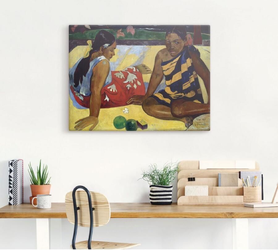 Artland Artprint op linnen Twee vrouwen op Tahiti 1892 - Foto 3