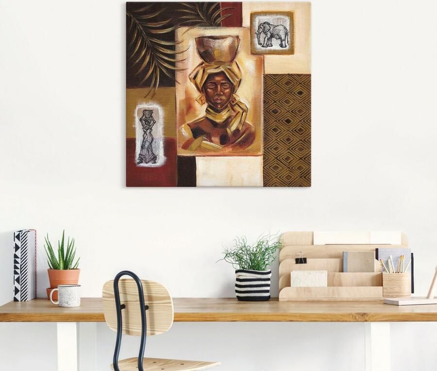 Artland Artprint op linnen Uit Afrika I gespannen op een spieraam - Foto 4
