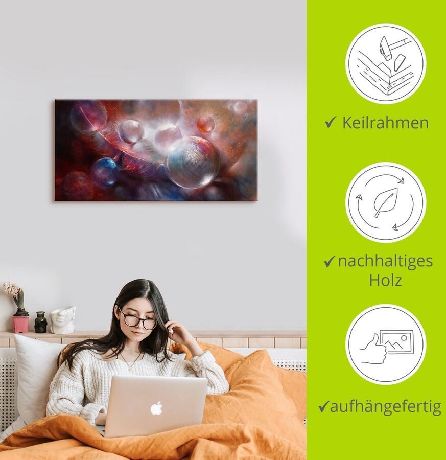 Artland Artprint op linnen Vederlicht gespannen op een spieraam - Foto 2