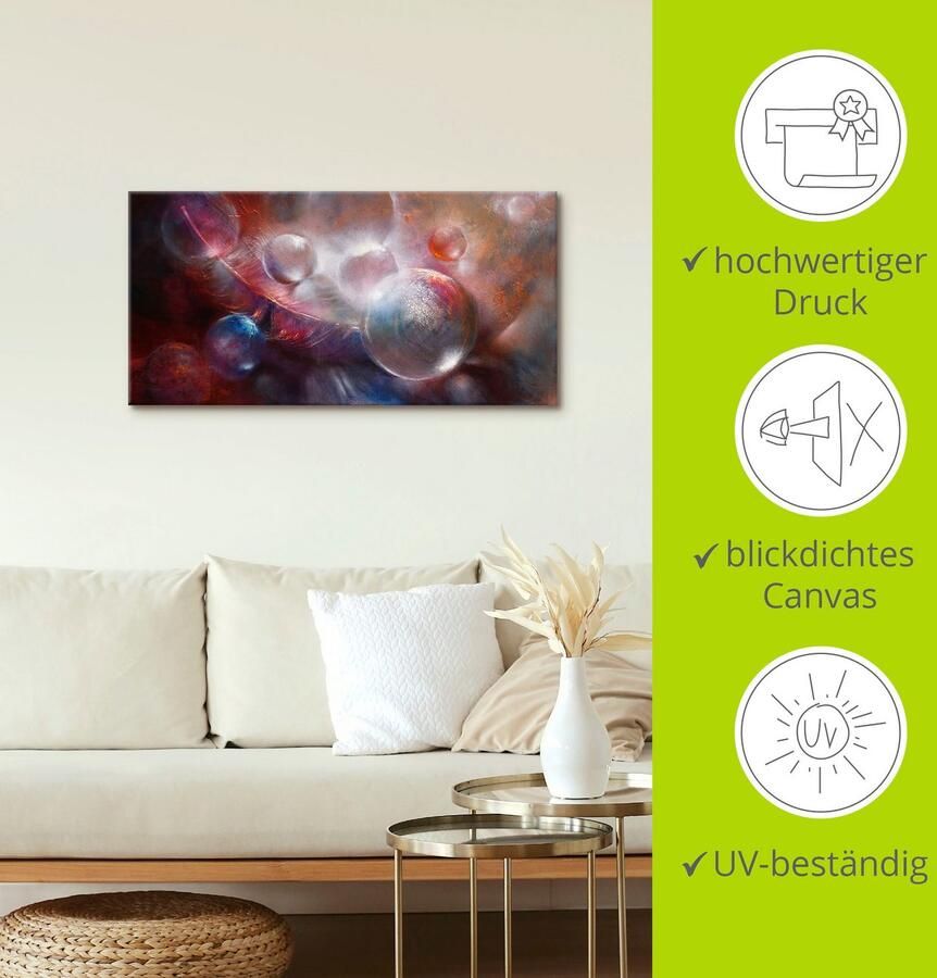 Artland Artprint op linnen Vederlicht gespannen op een spieraam - Foto 3