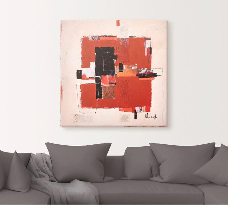 Artland Artprint op linnen Velden gespannen op een spieraam - Foto 6