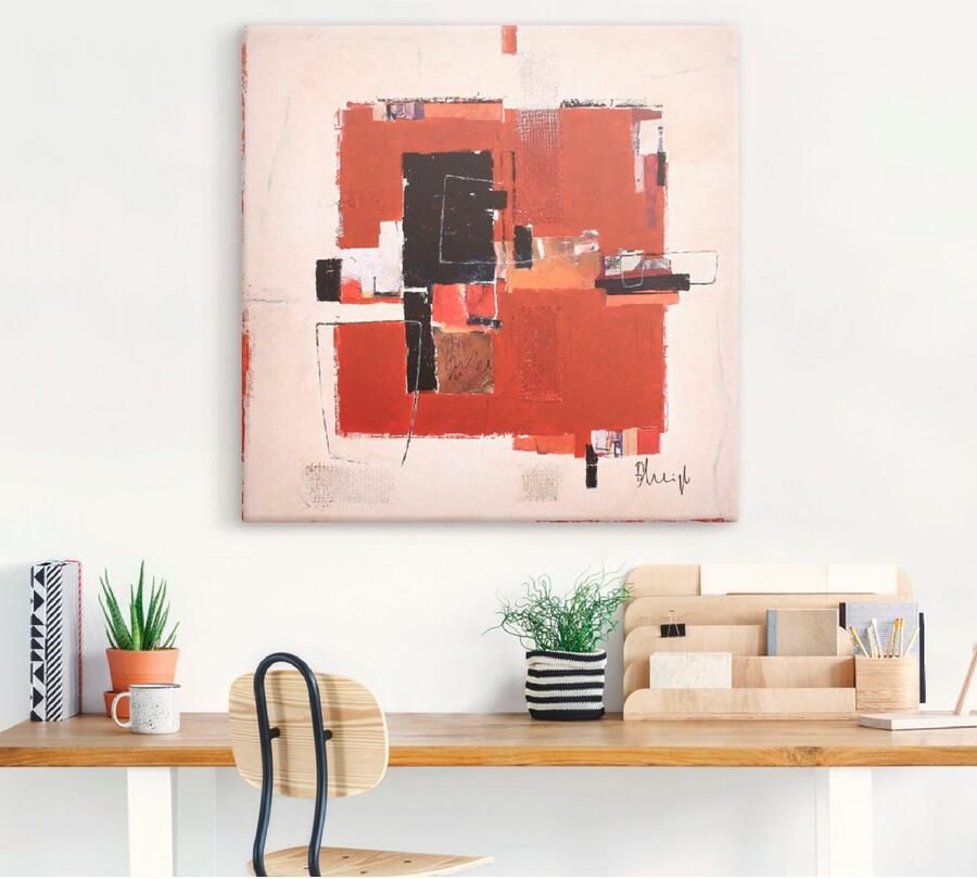 Artland Artprint op linnen Velden gespannen op een spieraam - Foto 5