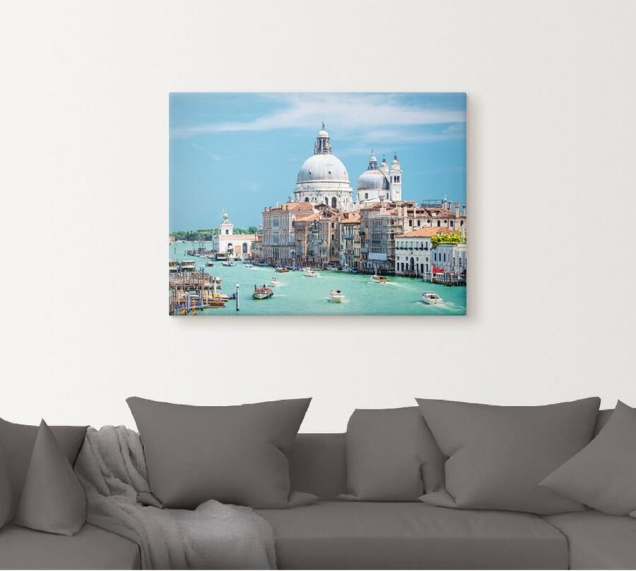 Artland Artprint op linnen Venetië gespannen op een spieraam - Foto 4