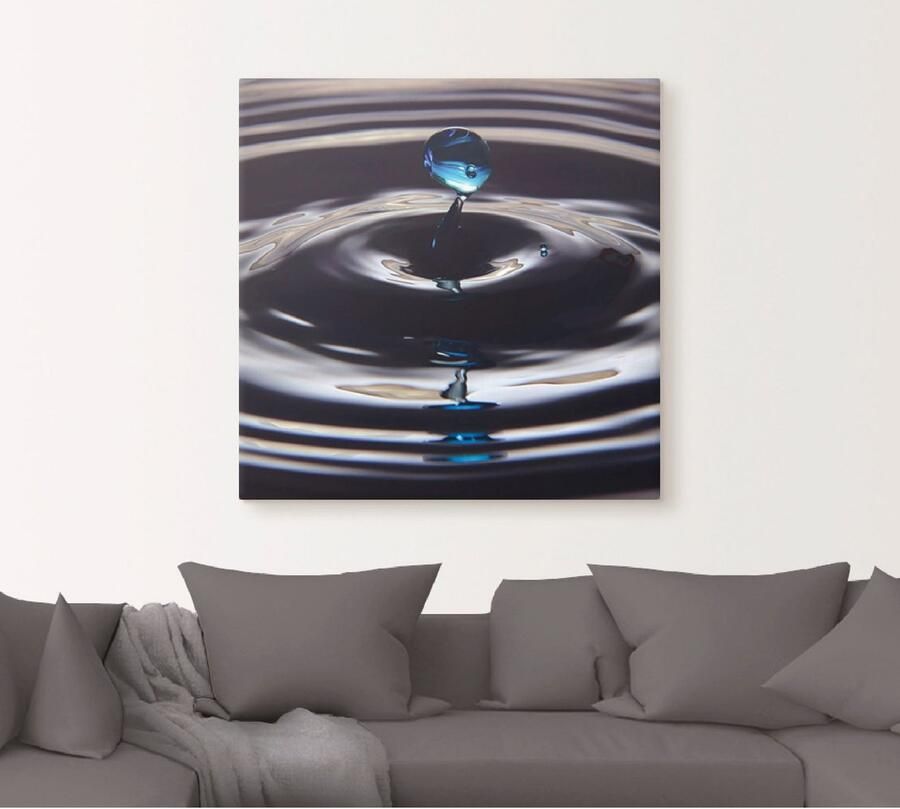 Artland Artprint op linnen Verloren druppel gespannen op een spieraam - Foto 4