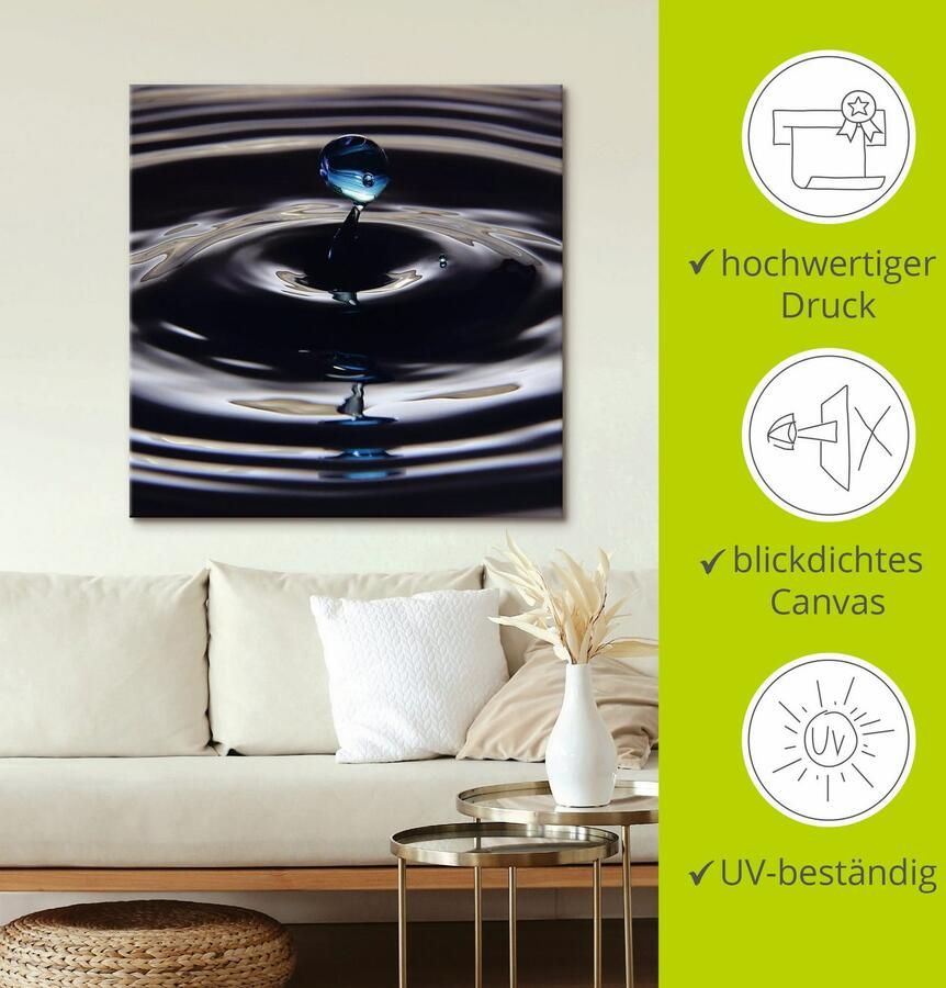 Artland Artprint op linnen Verloren druppel gespannen op een spieraam - Foto 2