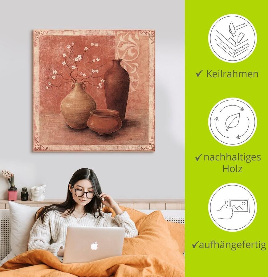 Artland Artprint op linnen Voorjaar in Fergana dal gespannen op een spieraam - Foto 4