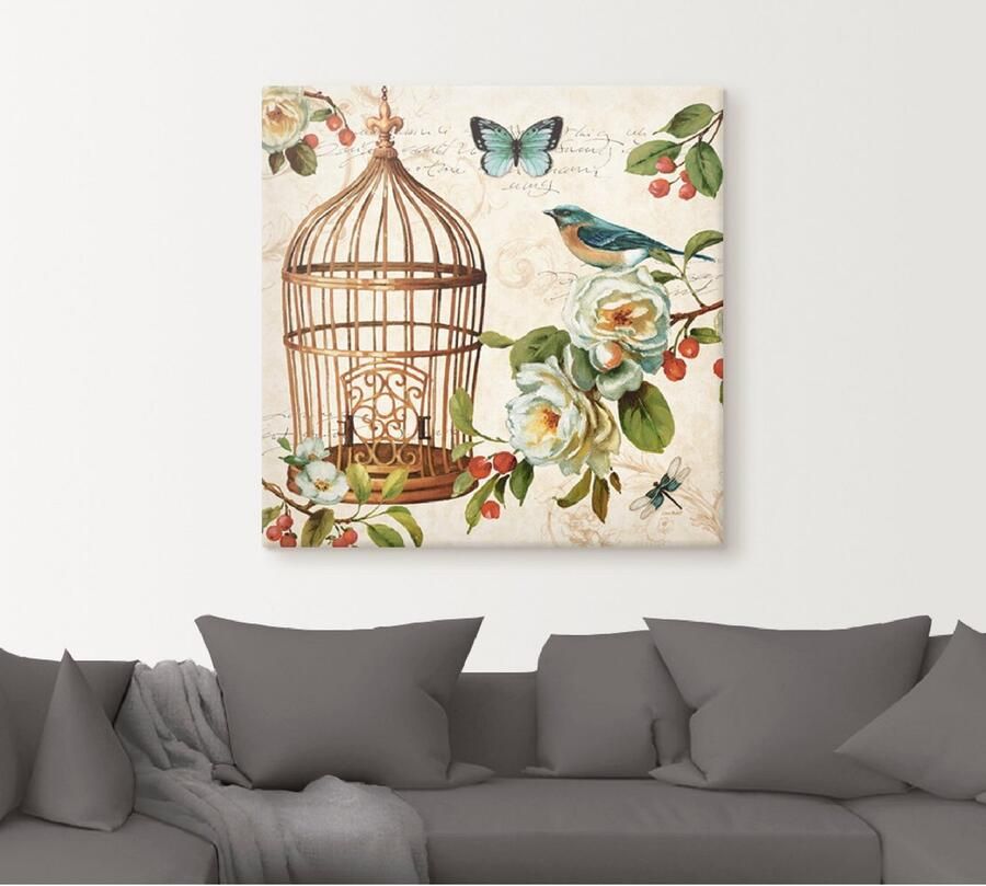 Artland Artprint op linnen Vrij als een vogel II gespannen op een spieraam - Foto 4