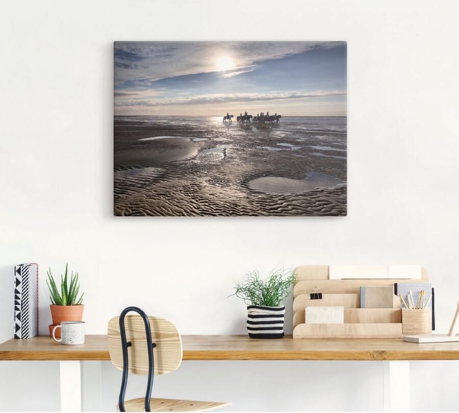 Artland Artprint op linnen Vrijheid aan de zee gespannen op een spieraam - Foto 5