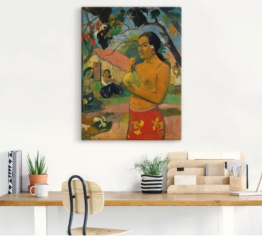 Artland Artprint op linnen Vrouw die een vrucht vasthoudt - Foto 5