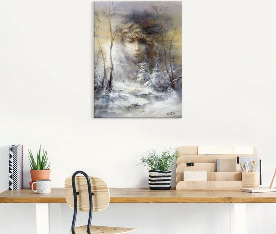 Artland Artprint op linnen Winter gespannen op een spieraam - Foto 3