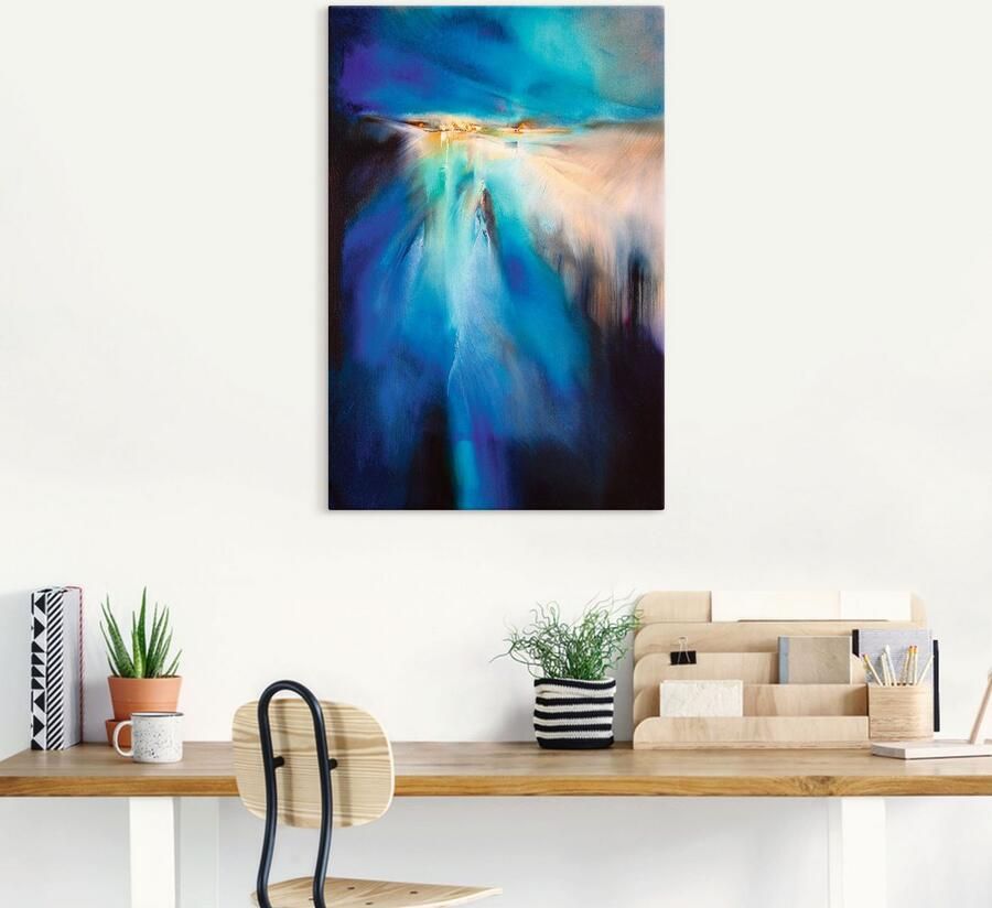 Artland Artprint op linnen Winteravond II gespannen op een spieraam - Foto 4