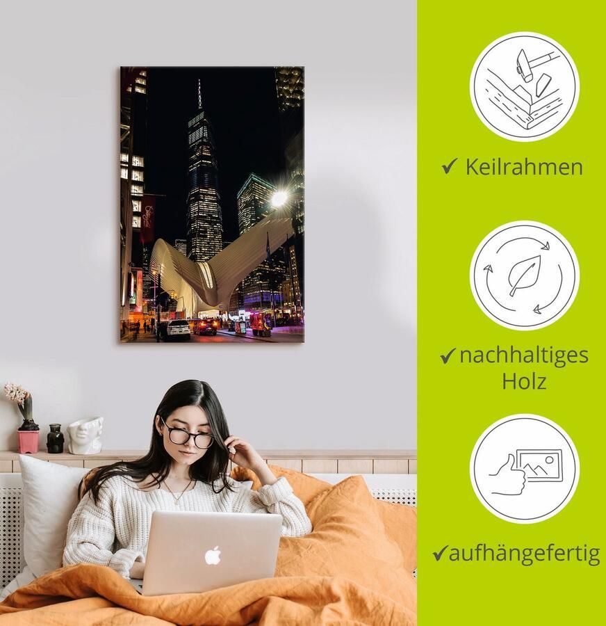 Artland Artprint op linnen World Trade Center New York - Foto 2