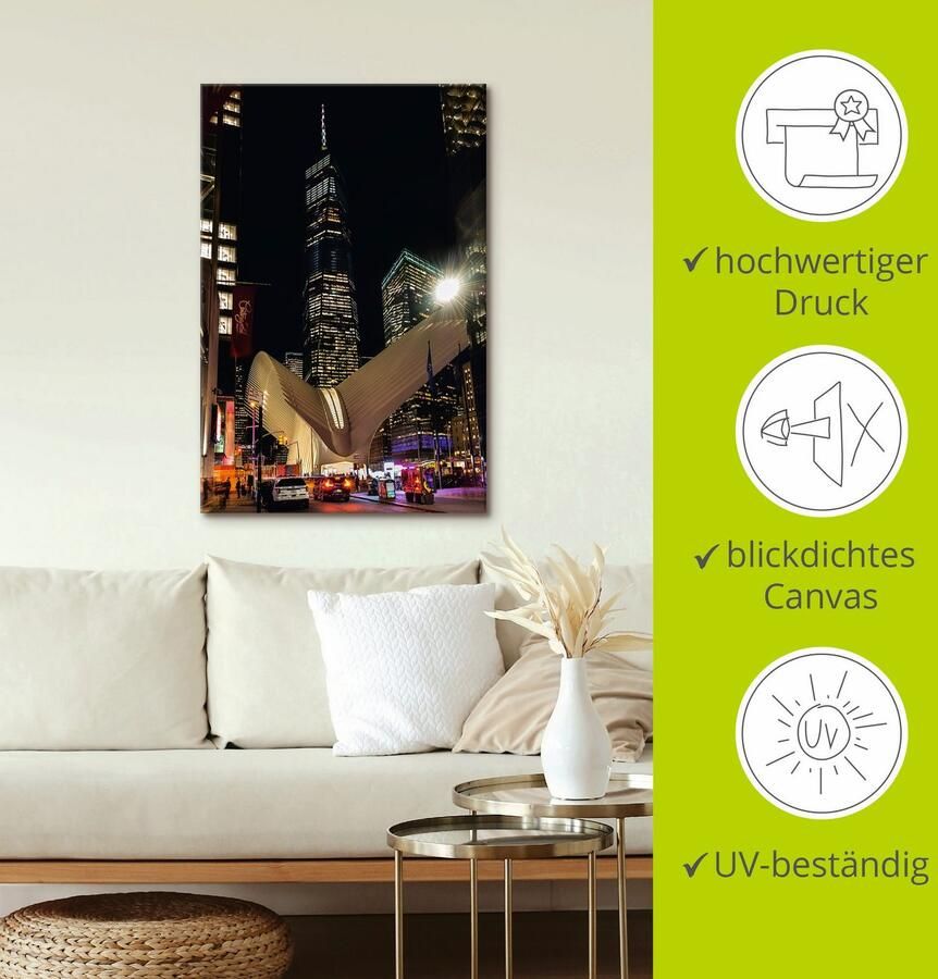 Artland Artprint op linnen World Trade Center New York - Foto 3