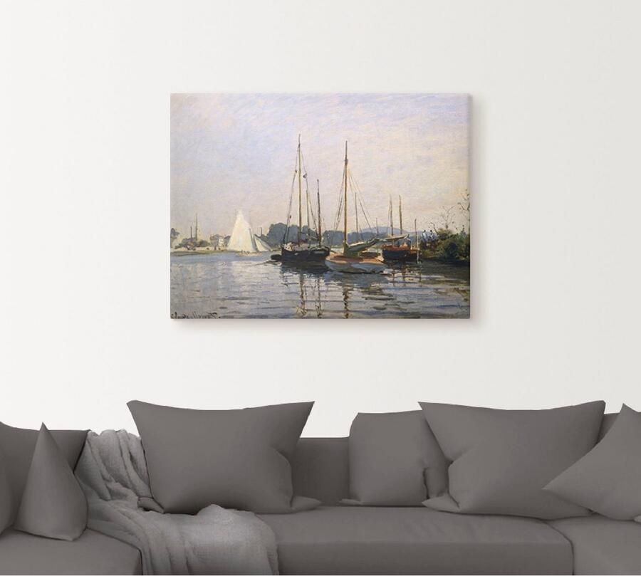 Artland Artprint op linnen Zeilboten in Argenteuil. Omstreeks 1872 73 - Foto 4