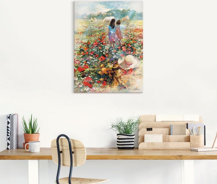 Artland Artprint op linnen Zomer der liefde gespannen op een spieraam - Foto 4