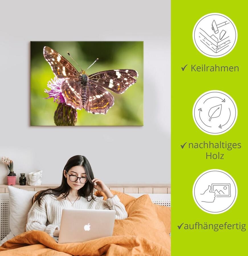 Artland Artprint op linnen Zomer gespannen op een spieraam - Foto 2