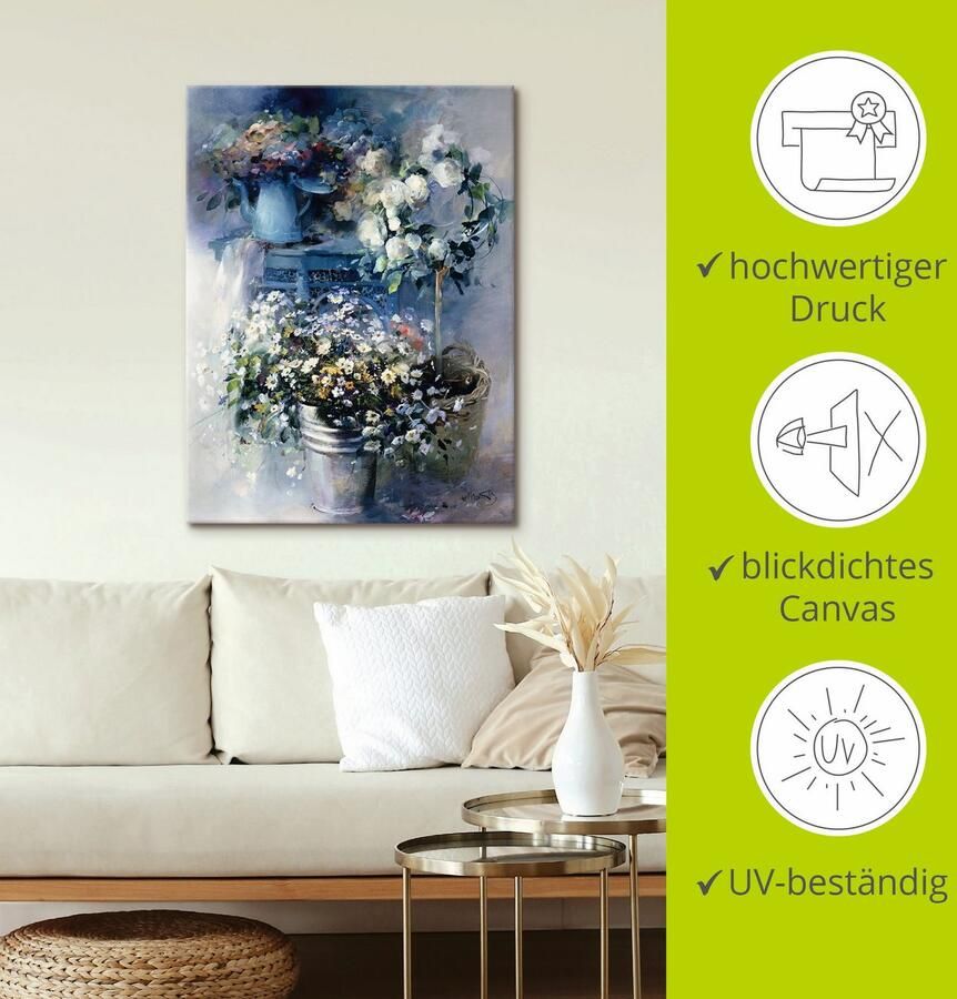 Artland Artprint op linnen Zomers cadeau gespannen op een spieraam - Foto 3