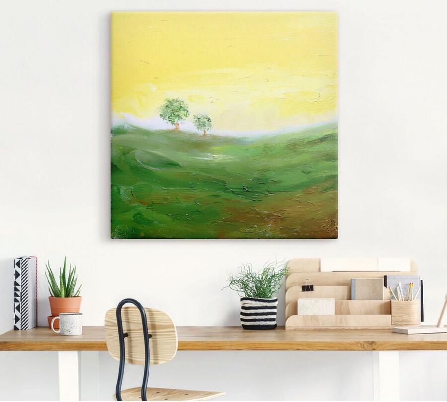 Artland Artprint op linnen Zonnige dag gespannen op een spieraam - Foto 3