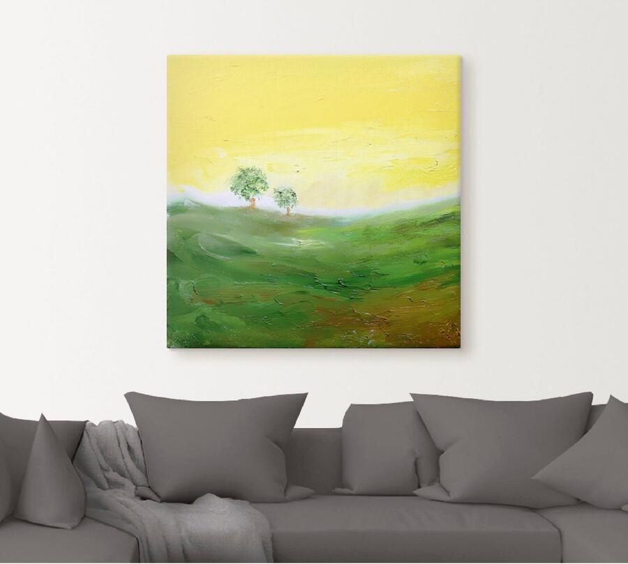 Artland Artprint op linnen Zonnige dag gespannen op een spieraam - Foto 4