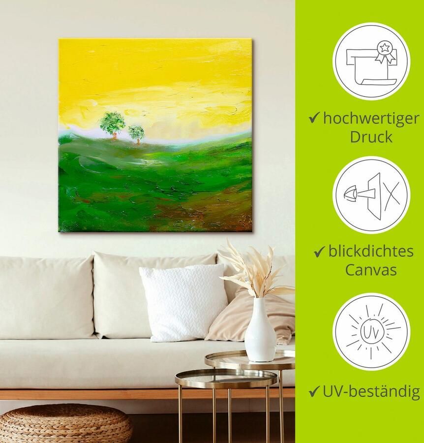 Artland Artprint op linnen Zonnige dag gespannen op een spieraam - Foto 2