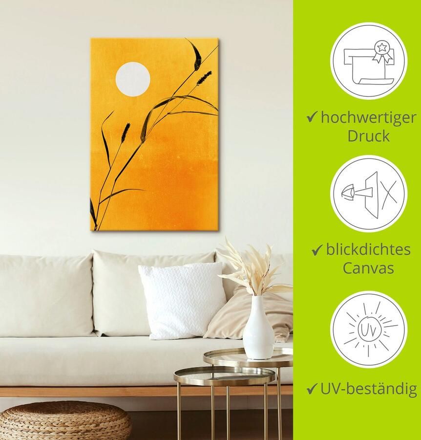 Artland Artprint op linnen Zonnige dag gespannen op een spieraam - Foto 5