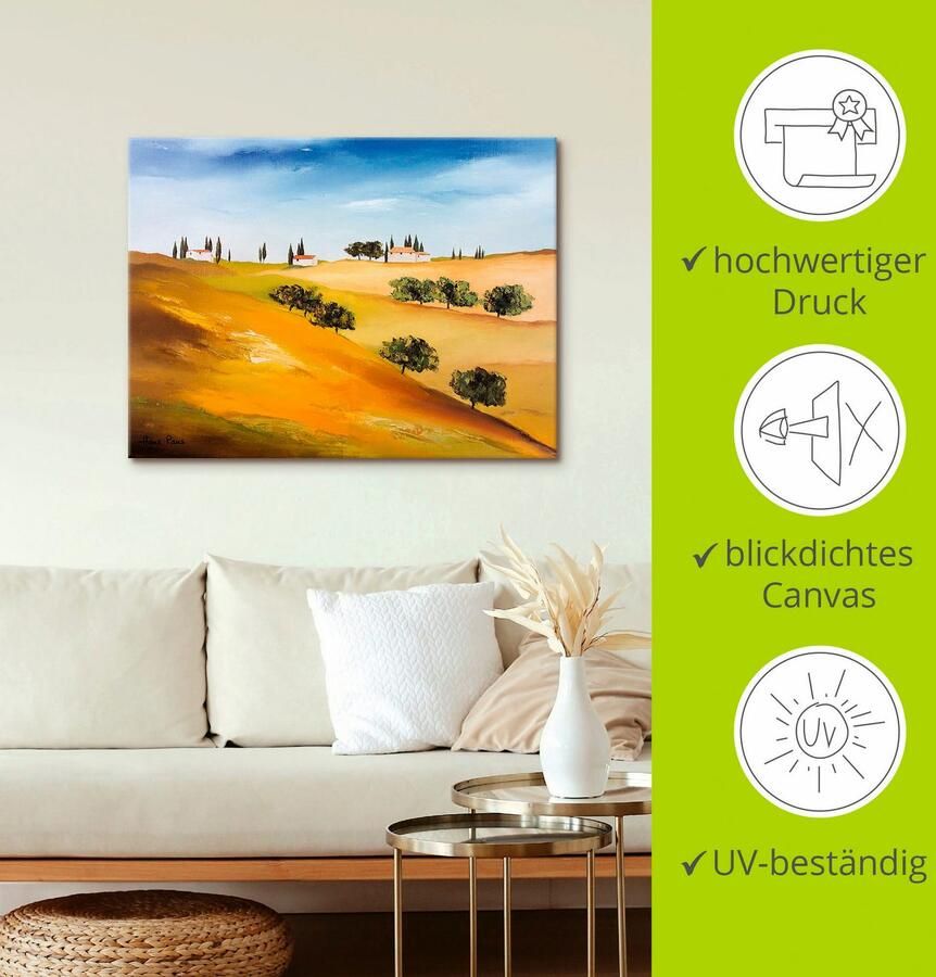 Artland Artprint op linnen Zonnige dag IV gespannen op een spieraam - Foto 3