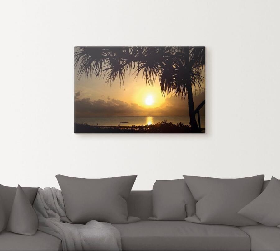 Artland Artprint op linnen Zonsopkomst - Foto 5