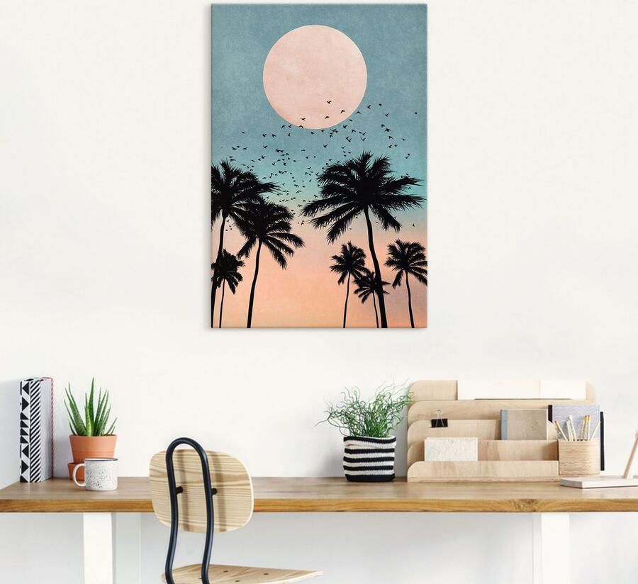 Artland Artprint op linnen Zonsopkomst - Foto 5