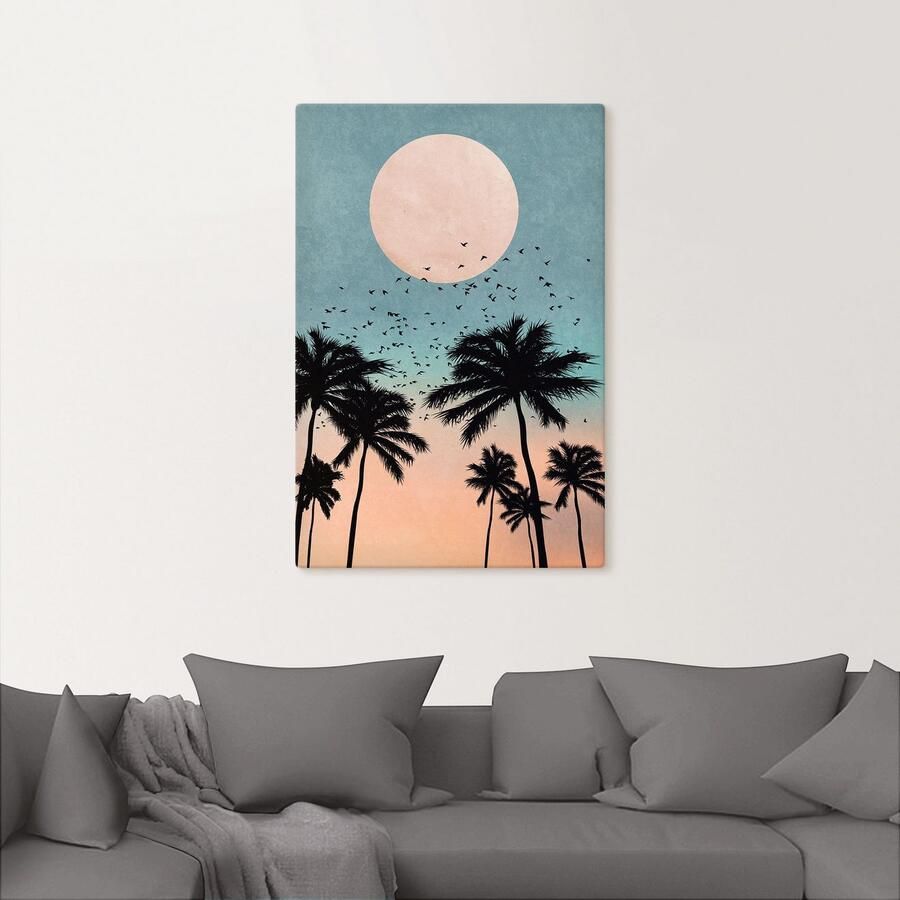 Artland Artprint op linnen Zonsopkomst - Foto 2