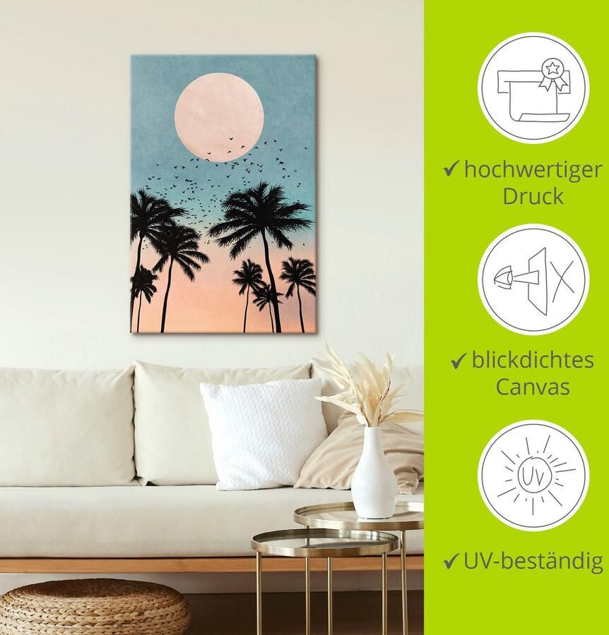 Artland Artprint op linnen Zonsopkomst - Foto 4