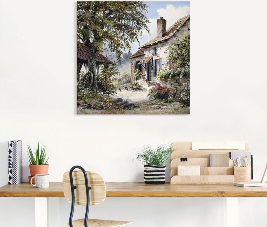 Artland Artprint Opa's huis als artprint op linnen muursticker in verschillende maten - Foto 6