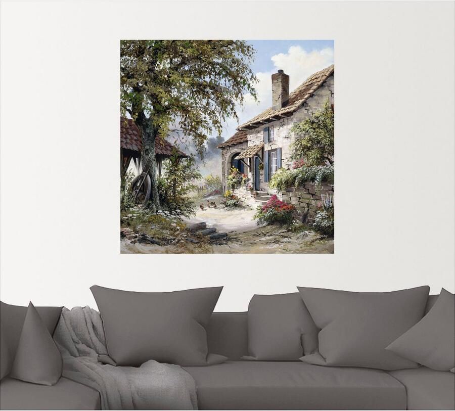 Artland Artprint Opa's huis als artprint op linnen muursticker in verschillende maten - Foto 3