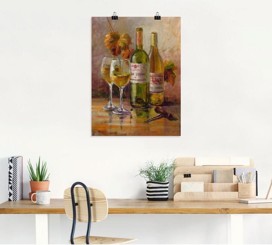 Artland Artprint Open wijn II als artprint op linnen poster in verschillende formaten maten - Foto 4