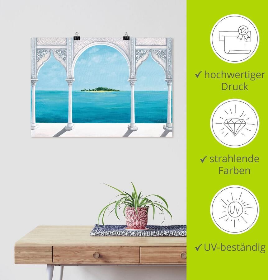 Artland Artprint Oriëntaalse Caribic als artprint op linnen poster in verschillende formaten maten - Foto 3